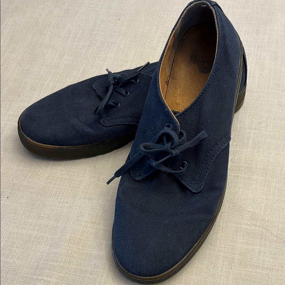 EUC Dr Martens canvas 3 hole shoes